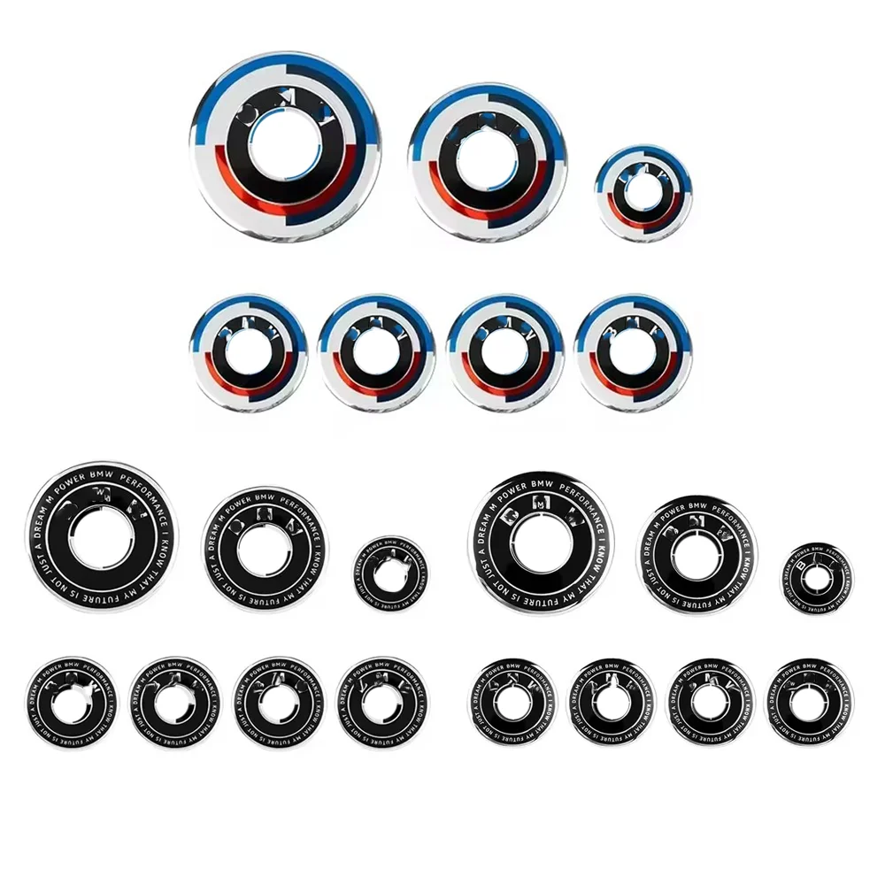 7Pcs Auto Haube Vorne Hinten Stamm Emblem Abzeichen Für BMW 50th Anniversary Edition E36 E46 E53 E90