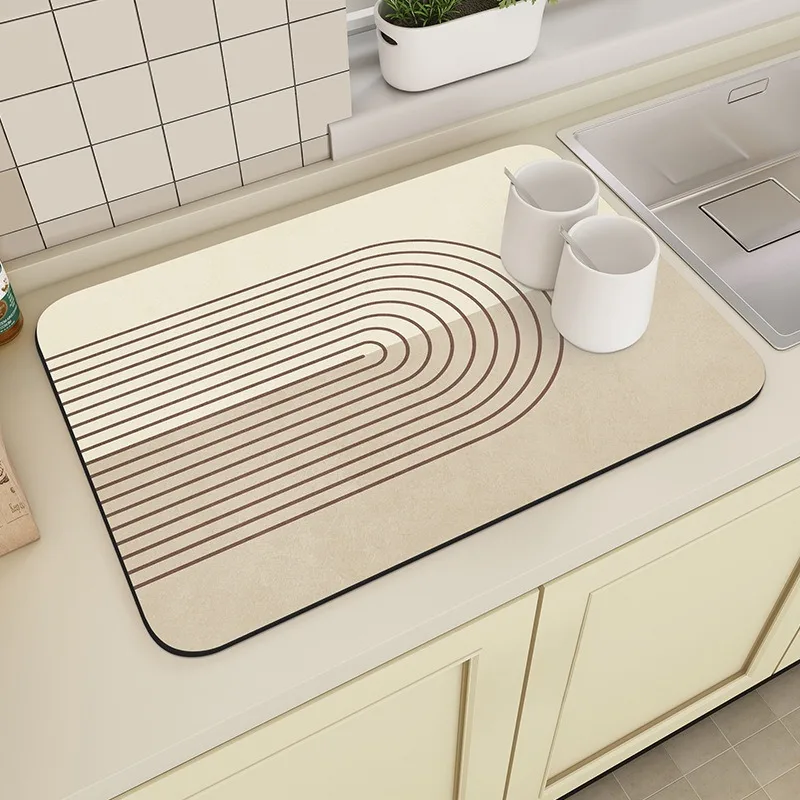 Quick-drying Absorbent Kitchen Tableware Impermeable Mat Cof