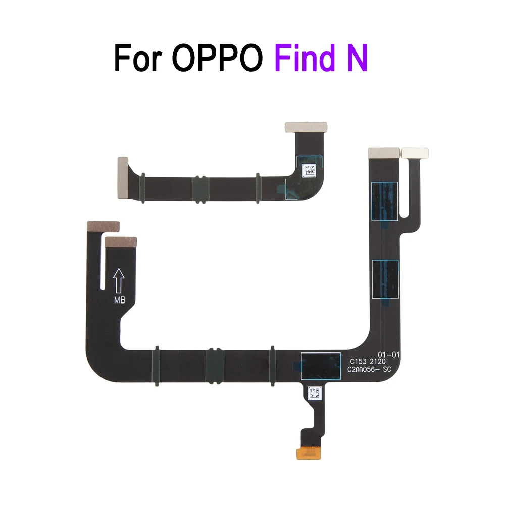 1 Pair Spin Axis Flex Cable For OPPO Find N 2021 / Find N2 2022 / Find N3 2023, Hinge Cable For OPPO Find N2 Flip / Find N3 Flip