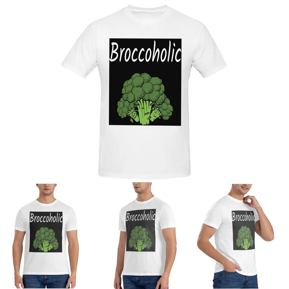 

Fresh Raw Broccoli (2) футболка для мужчин, хлопковые футболки больших размеров, мужские футболки с коротким круглым вырезом, летняя одежда, топы S-6XL