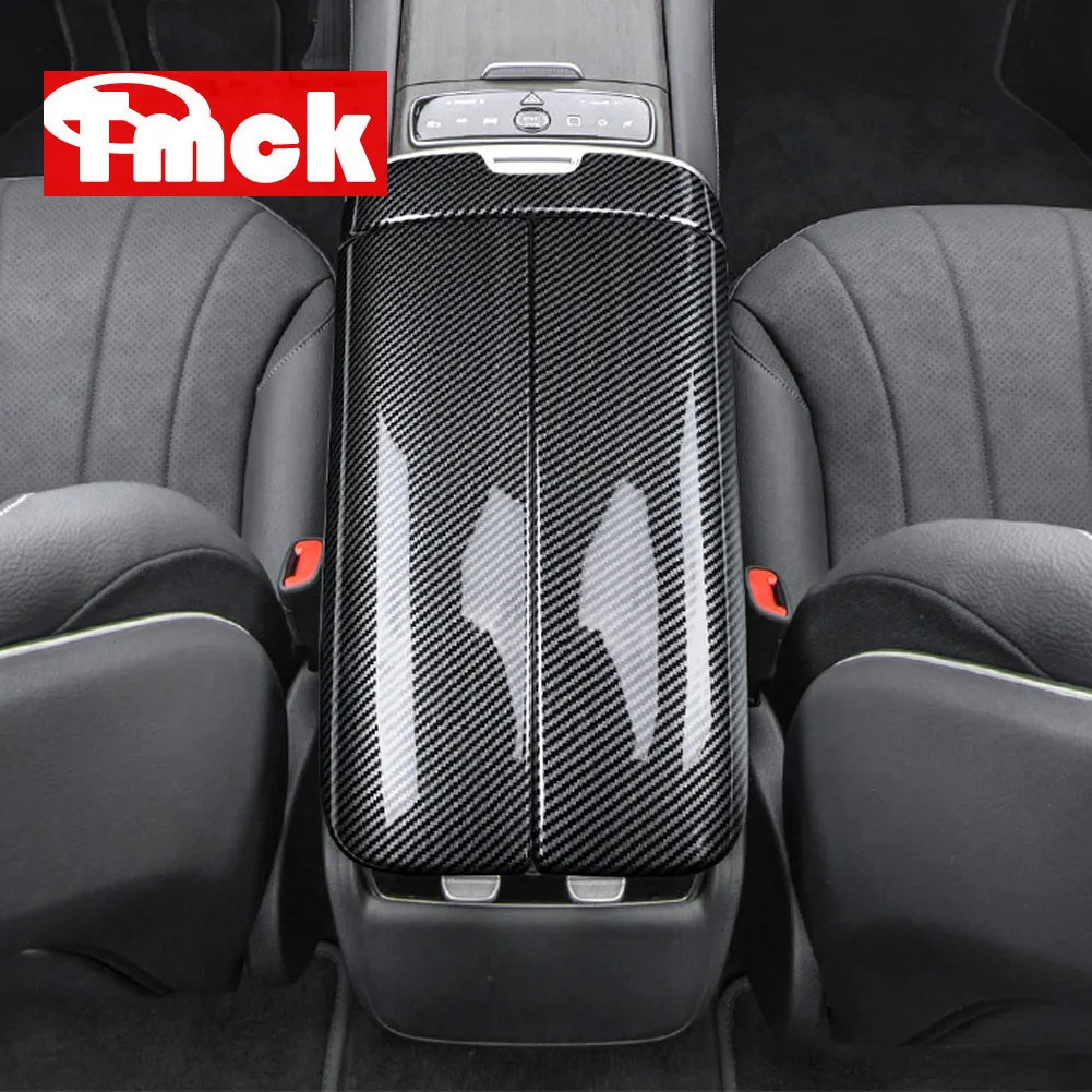 

For Mercedes Benz EQE EQS Class V295 V297 AMG EQE350 EQE500 EQS450 580 2021-2023 Car Center Console Armrest Box Panel Trim Cover