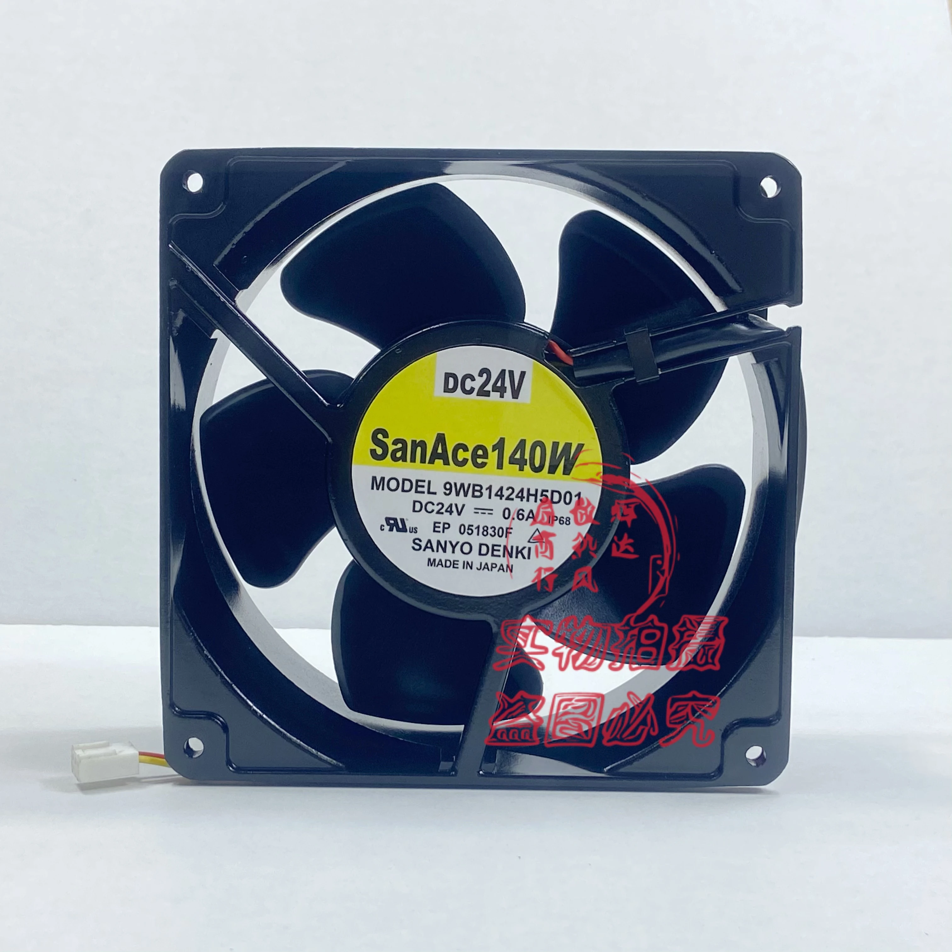 

Sanyo Denki 9WB1424H5D01 DC 24V 0.6A 3-Wire Server Cooling Fan