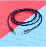 Audiophile 3.5mm TRS 4.4mm 6.35mm to USB-C Type-C Audio Cable for B&W BW PX8 PX7 S2e PI8 PI7 S2 Headphone Upgrade Cable