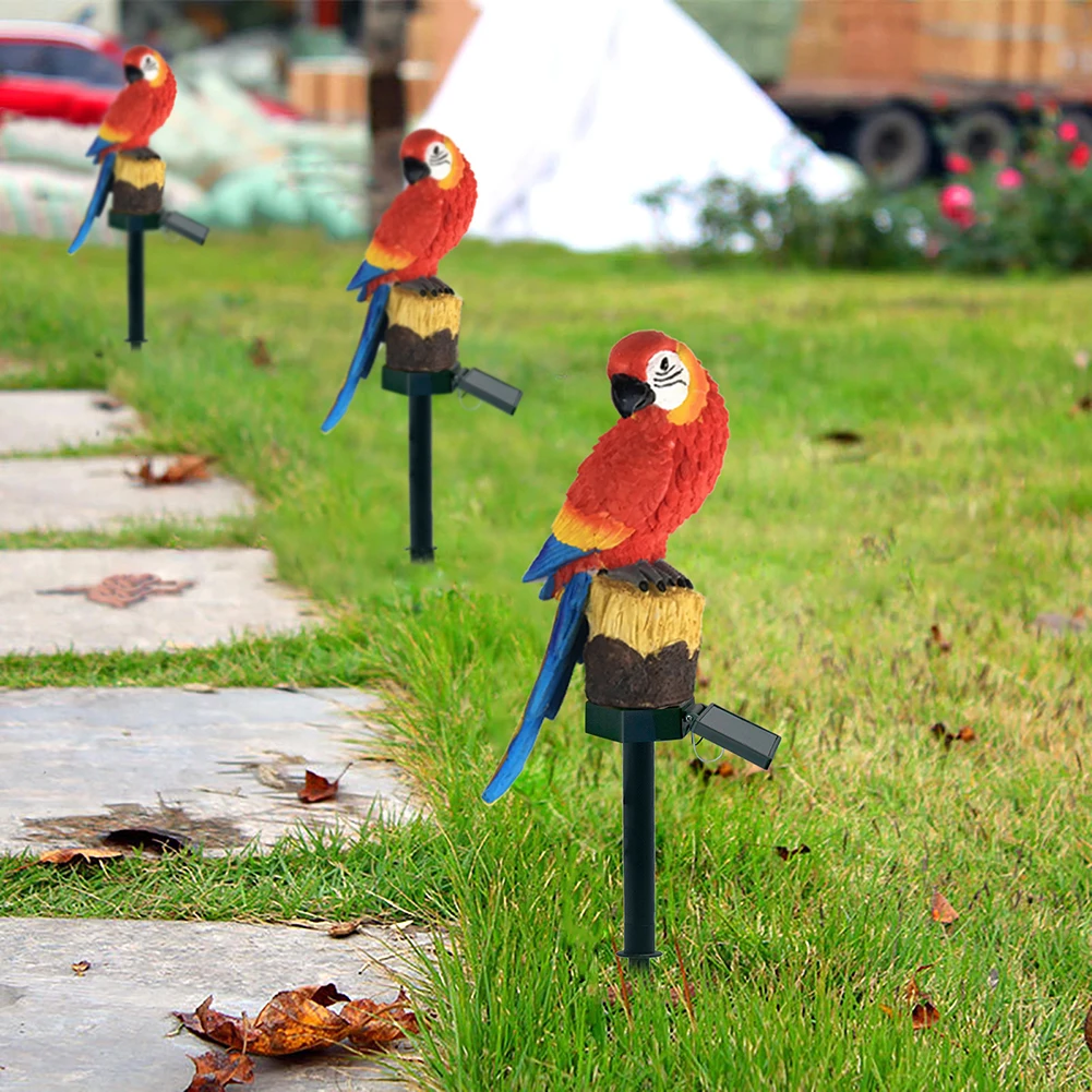 1pc Owl Statue Lawn Light Parrot Floor Light Outdoor Solar Light Landscape Lights Lighting Accessories Home Decor Garden Decor