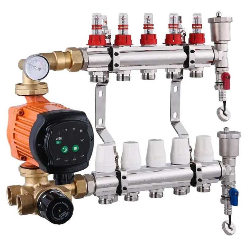 

High Quality Mixing Valve for Hotel Underfloor Heating Traditional Style Manifold Pump System Unit Water Pipe Manifold System