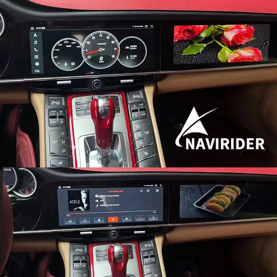 

12,3-дюймовый автомобильный радиоприемник с двойным экраном 256G для Porsche Panamera 2010-2017 PCM3.1, интеллектуальная система навигации, GPS, мультимедийный плеер HU