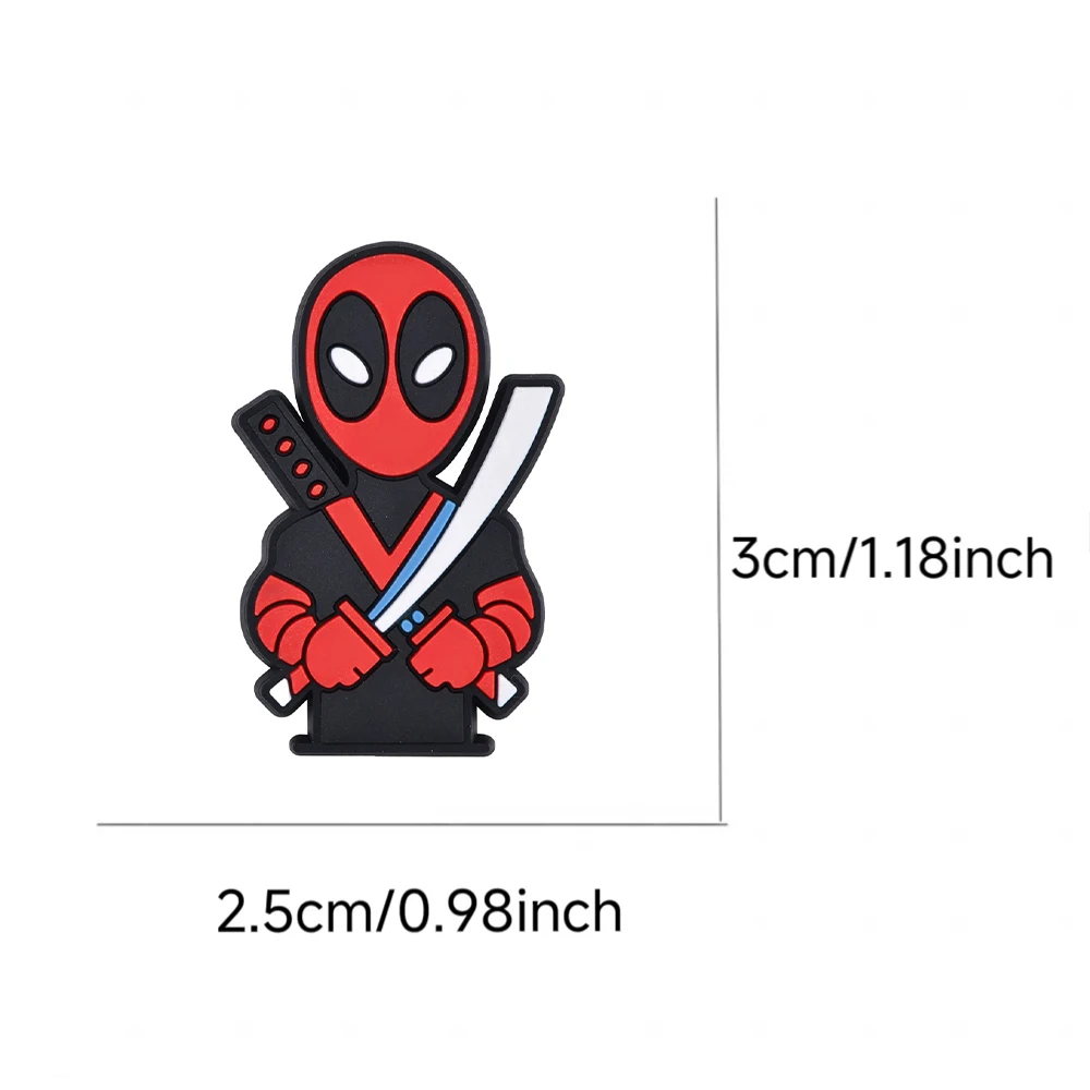 New 25-100Pcs Mesuca Cartoon Anime Series PVC Shoe Charms Accessories DIY Detachable PVC Shoe Decorations Creativity Gifts
