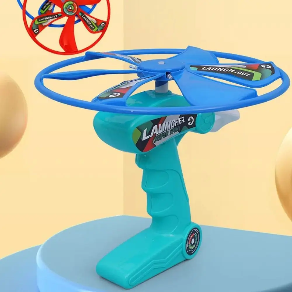 Lançador girador puxar voando ripcord atmosfera rotativa prop ripcord céu rotação brinquedos educativos dos desenhos animados libélula