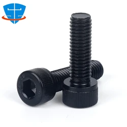 DIN912 M2 M3 M4 M5 M6 M8 M10 M12 Black A2 304 Stainless Steel Harden Allen Hex Hexagon Socket Cheese Cylindrical Head Bolt Screw