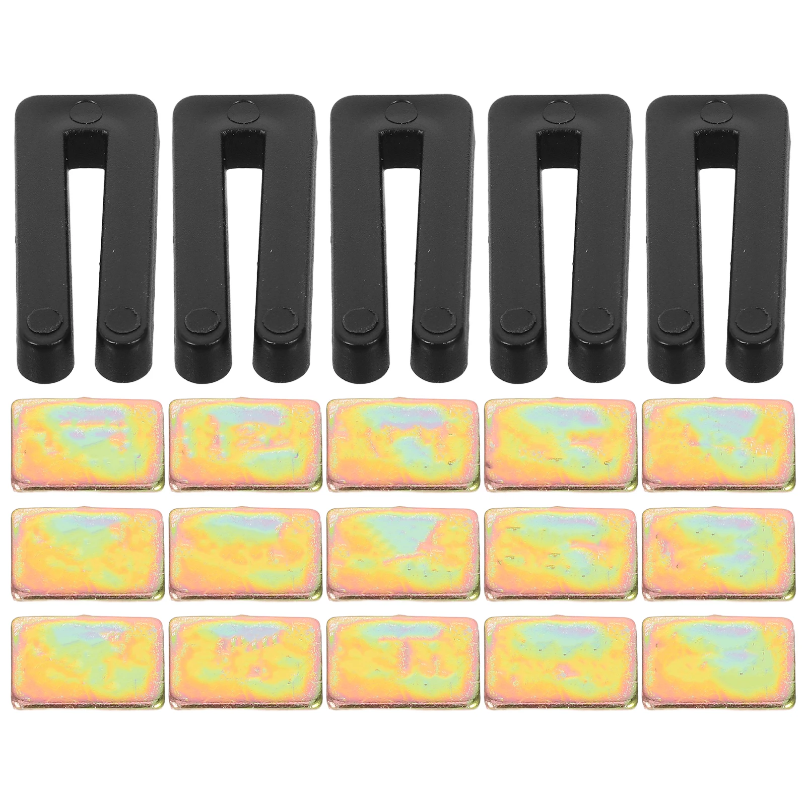 

5 set 5 Sets Ceiling Fan Balancing Kit High Efficiency Resilient Clips Metal Adhesive Weights Fan Vibration Control Stabilizer