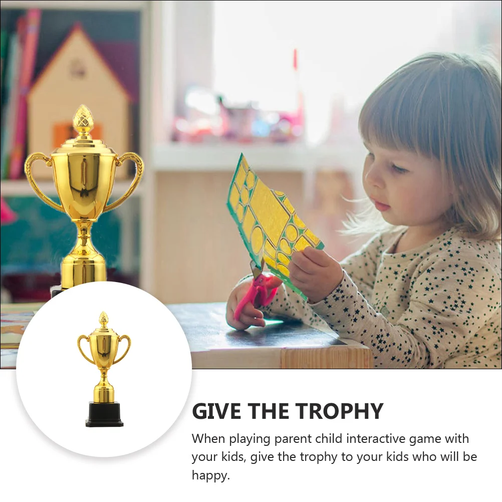 

Trophy Mini Props Rewards Cup Sports Small for Kids Golden Cheer Awards Bowling Child