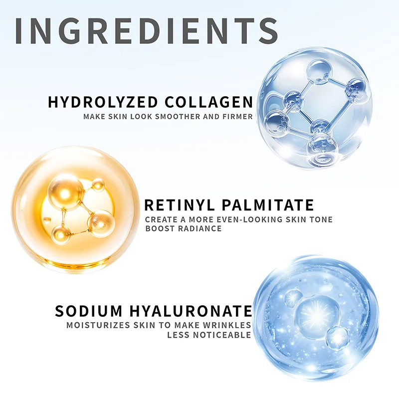 قناع عين الكولاجين الريتينول للهالات السوداء: 60 ورقة/صندوق، ترطيب، تفتيح رقع العين، تتلاشى الخطوط الدقيقة، رفع وتثبيت البشرة