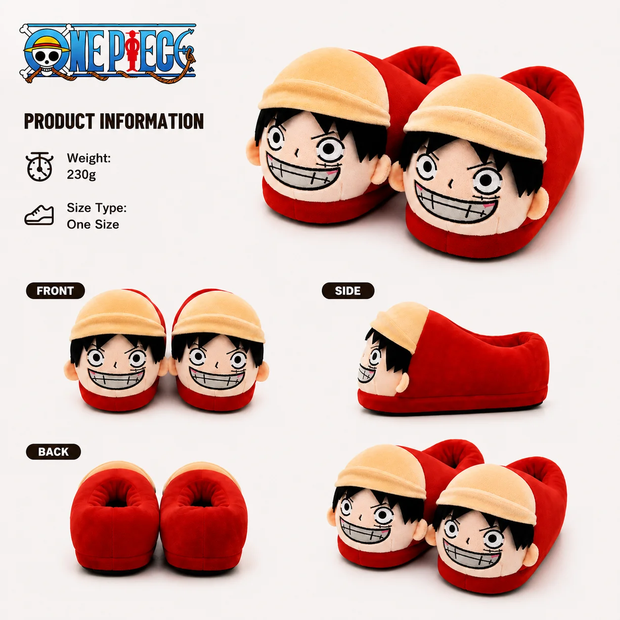 One Piece Luffy Zoro Chopper P - огляд і ціна Winter Clothing Anime