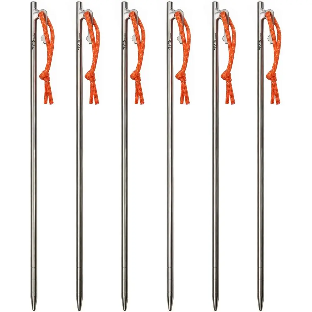 

Легкие и прочные колышки для палаток, газонные колышки, гвозди для палаток, для кемпинга, походов и поддержки растений, садовые колышки, 4 шт./6 шт.