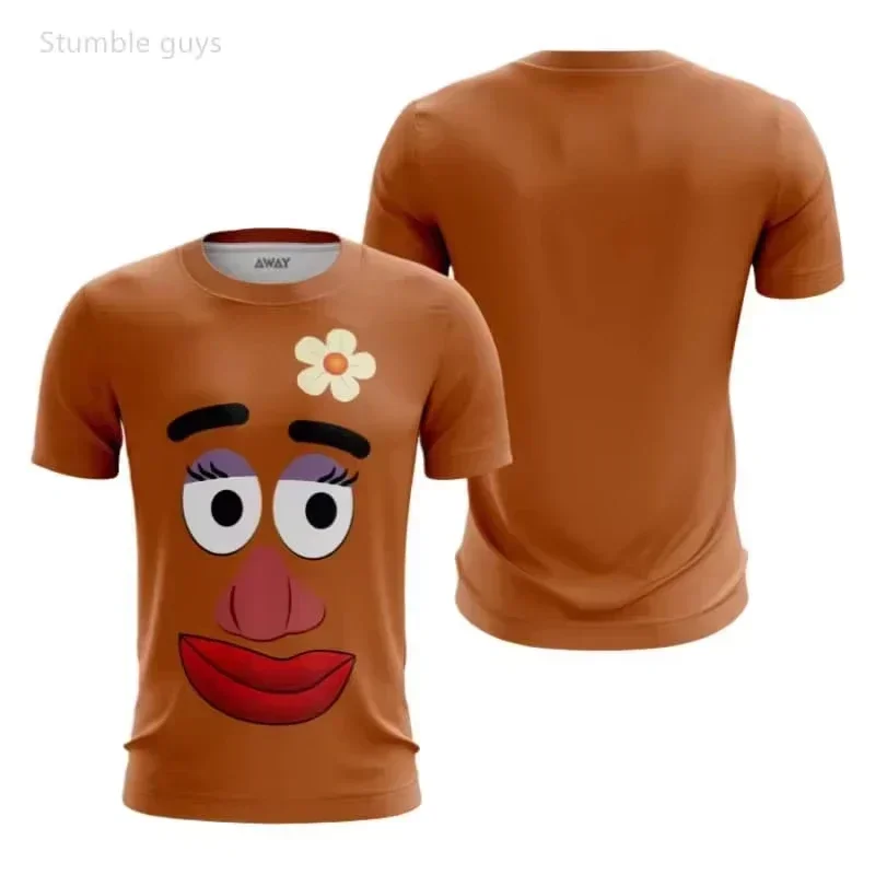 2027  Role-playing T-shirts, 3D Printing, Casual Cartoons, Halloween Fashion, Street Wear, Family and Parent-child Wear