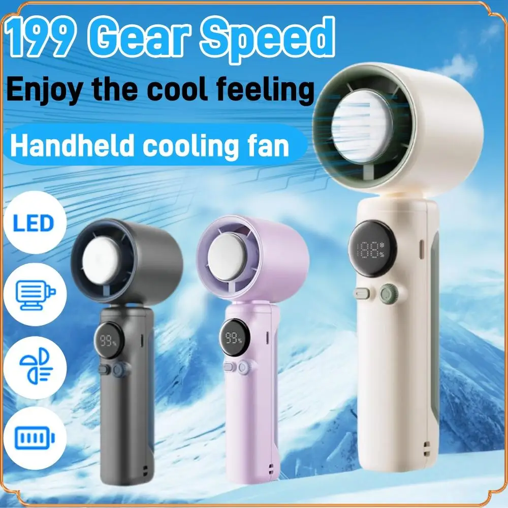 

Мини-вентилятор Портативный вентилятор 199-скоростной вентилятор Мини-портативные вентиляторы Ручной вентилятор USB Перезаряжаемые персональные высокоскоростные вентиляторы Открытый электрический вентилятор