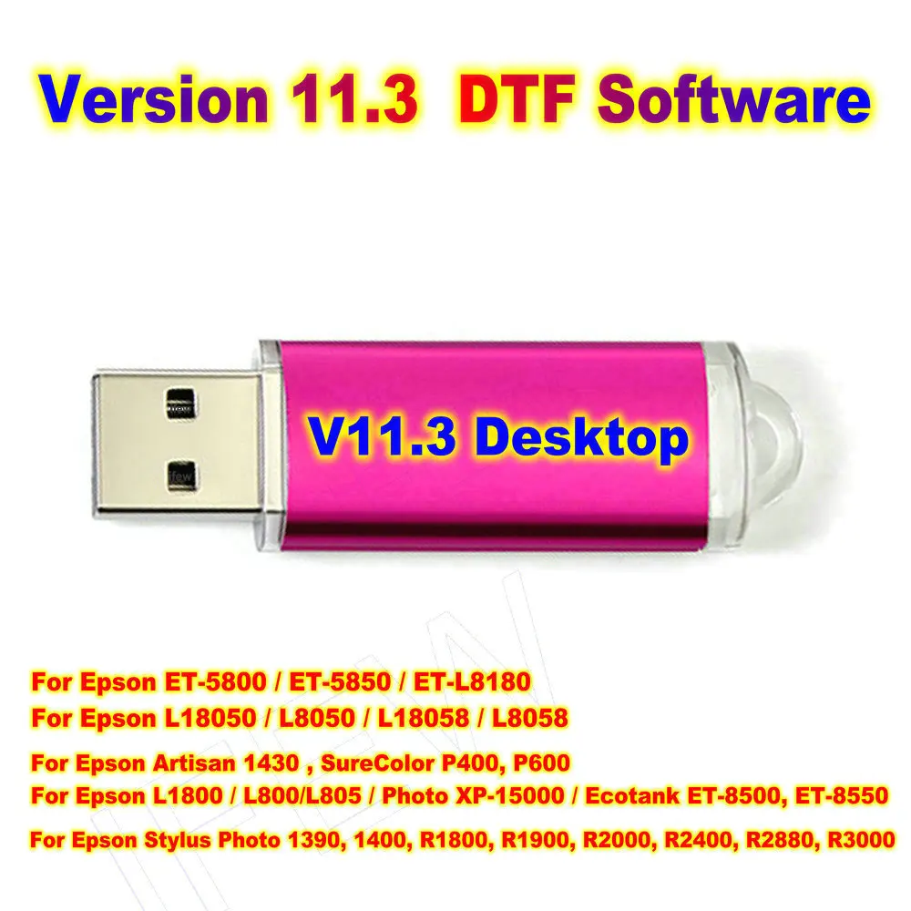 Imagem -02 - Dtf Usb Dongle Dongle Software para Tanque Epson Et5800 Et-5850 Et-l8180 L18050 Rip V11.3 Desktop L8050 V11.3