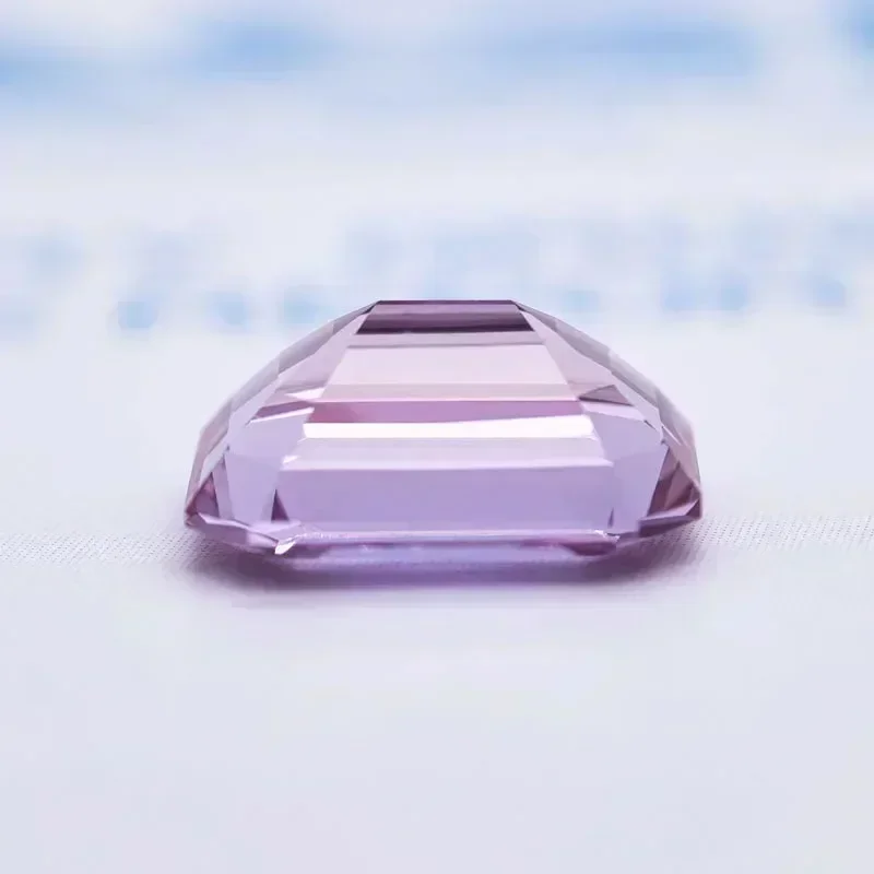 

Lab Grown Stone Emerald Shape Alexandrite Purple Color Charms Beads Selectable AGL Certificate for Diy Jewelry Making Materials