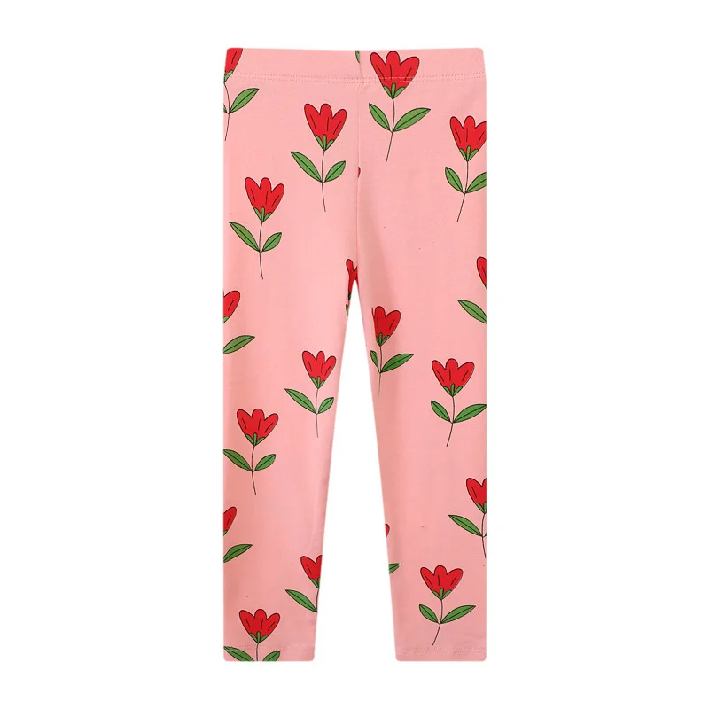 Jumping Meters 2-7T Floral Autumn Spring Girls Leggings Pants Full Length Girls  Baby Skinny Pencil Pants Cute Girls Pants