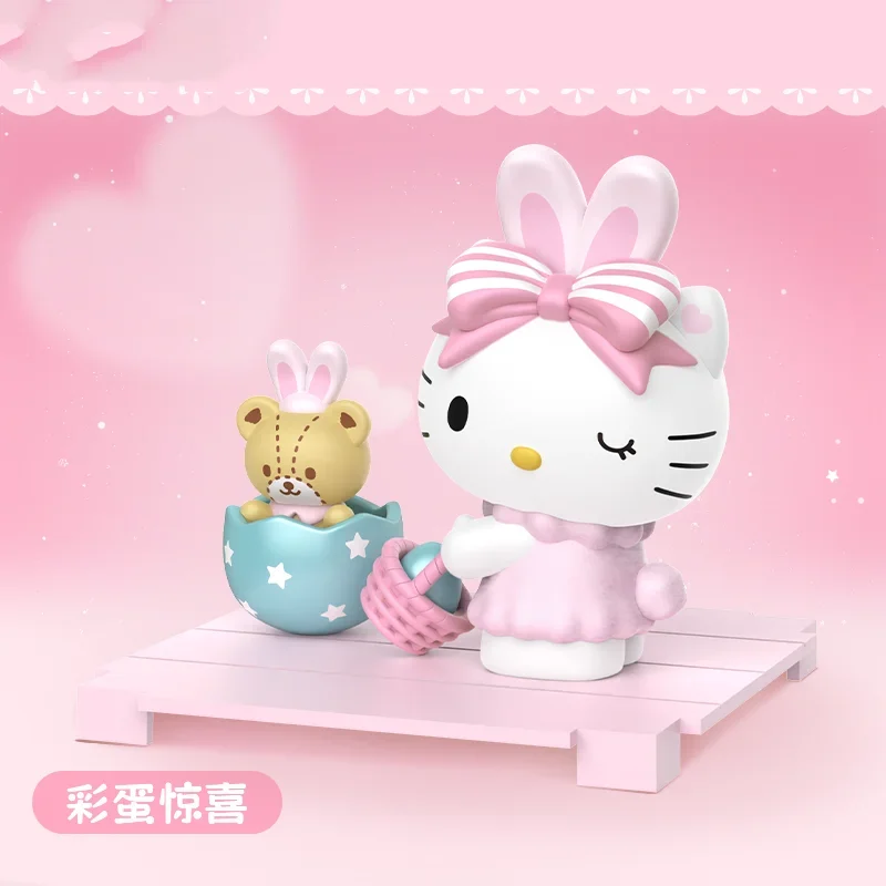 Boîte ennemi de la série Hellokitty Sweetheart, compagnon en coton, jouets surprises, décoration au beurre faite à la main, figurine d'anime, cadeau d'anniversaire pour fille