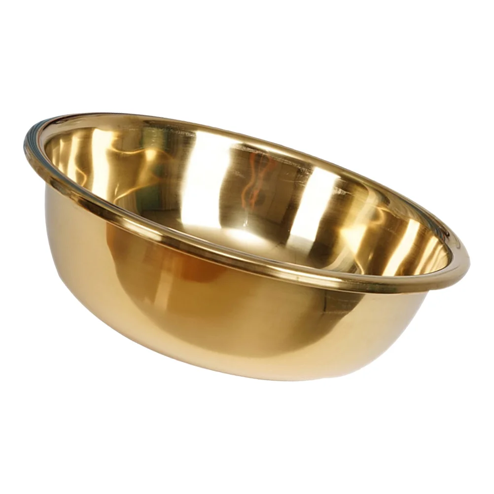 

Basin Bowl Stainless Steel Pot 3000X3000X1000CM Vintage Mixing Bowls Golden Household Wash