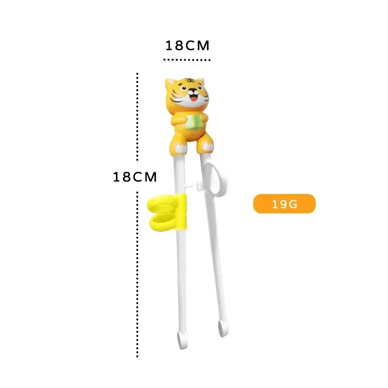 1 Pair Baby Learning Training Chopsticks Cartoon Animal Beginner Chopstick Tableware Kids Eating Training Helper Baby Tools