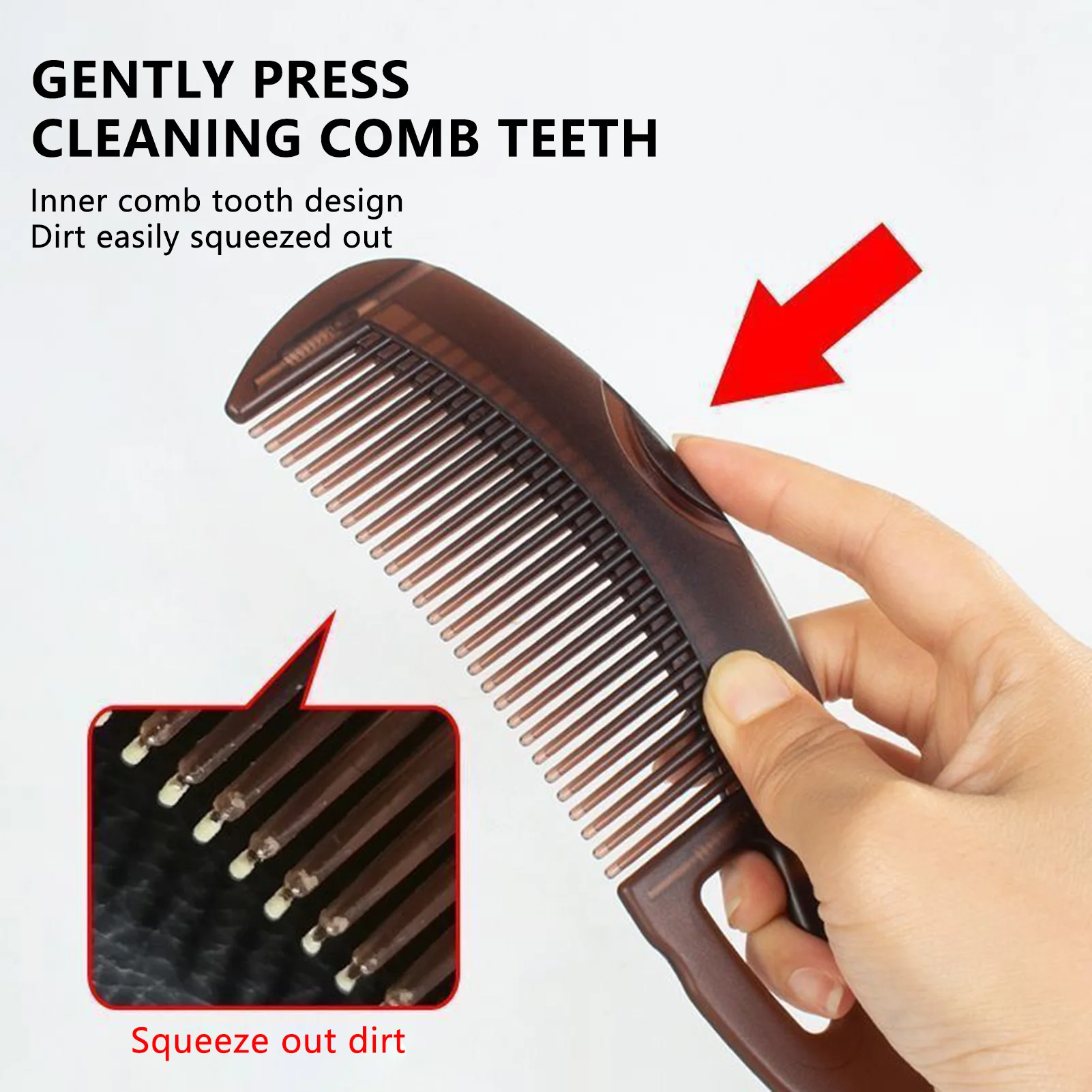 Dandruff Relief Comb Hollow Tooth Hairbrush Scalp Point Massage Dandruff Removal Reduce Ltching Scalp Care Comb for Women Men