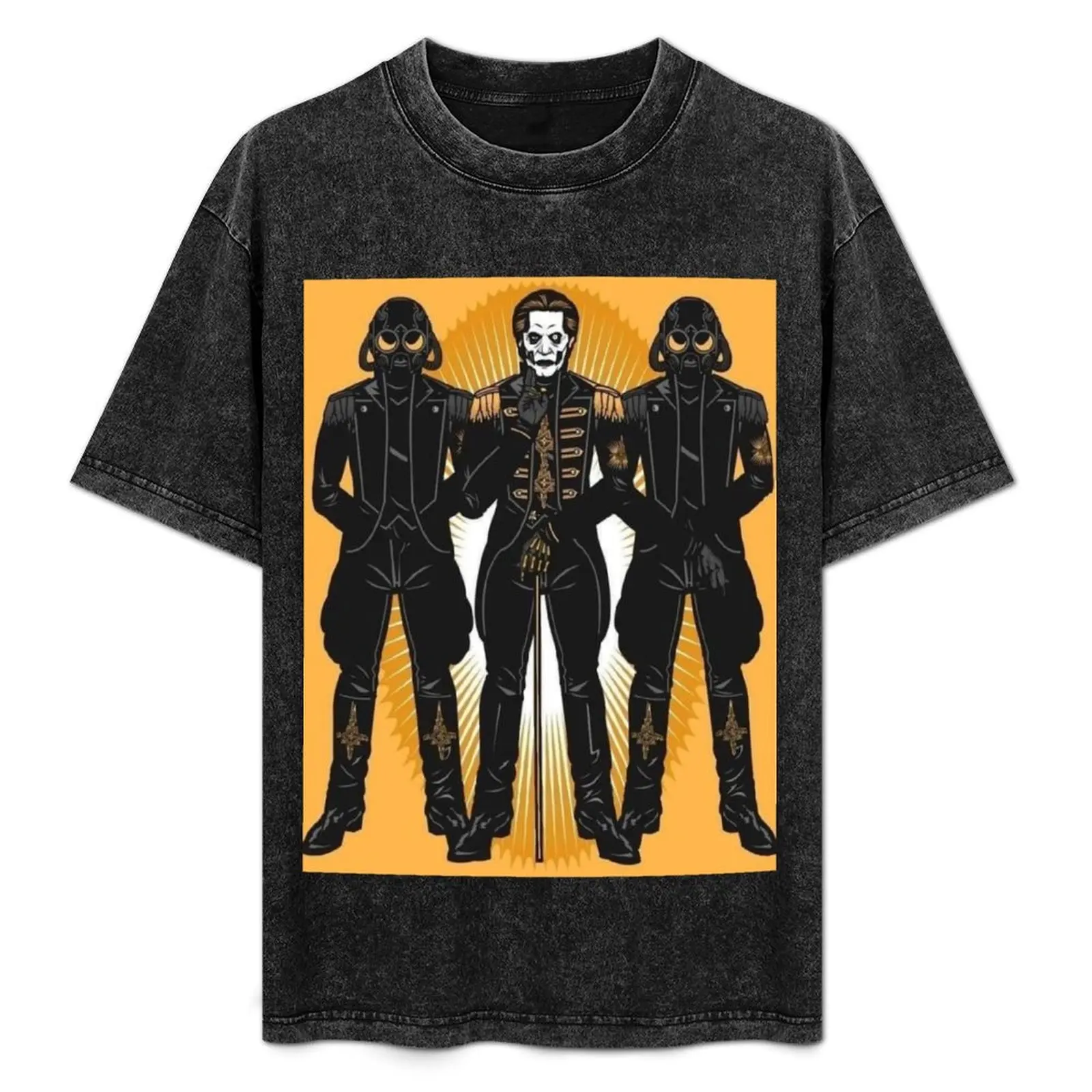 

Papa Emeritus IV & Ghouls T-Shirt Basic Plain Tee for Spring and Summer