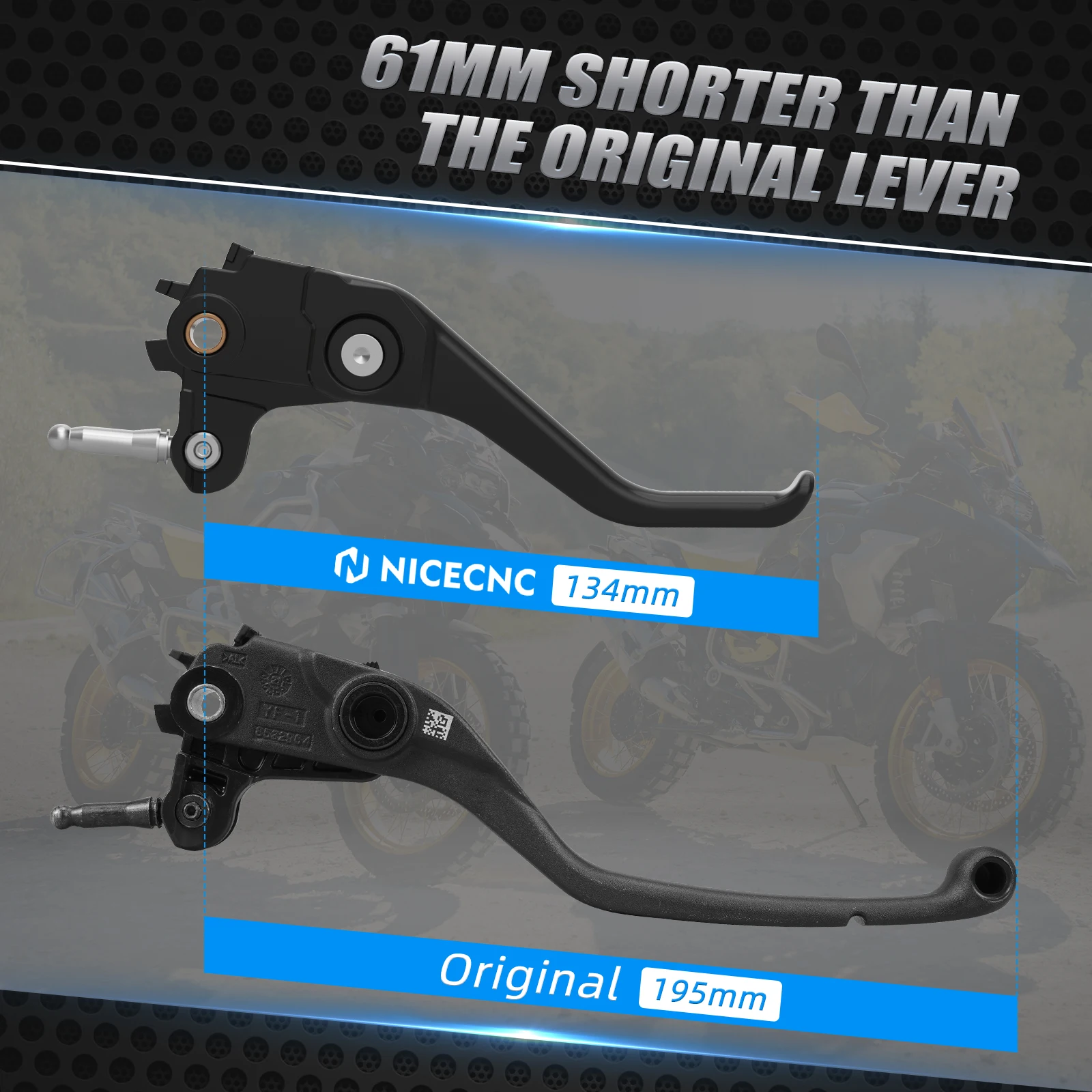 Shorty Bremskupplungshebel für BMW R1250GS R1200GS Adventure R1250 1200GS R nineT R1200R R1200RS R1200RT R1250R R1250RS R1250RT – Detail 6