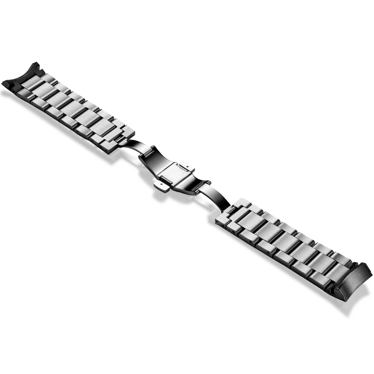 OBLVLO High Quality 22mm Stainless Steel Butterfly Clasp Watchband Watch Bracelet for Men Mechanical Watches Quartz