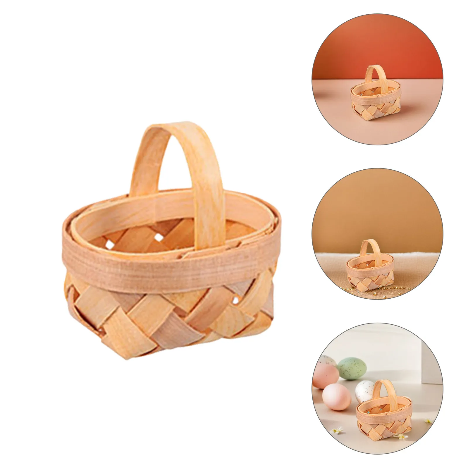 

Набор из 16 миниатюрных деревянных корзин для хранения, плетеные контейнеры в деревенском стиле для конфет, подарочные коробки для свадьбы, вечеринки, девичника, детского праздника