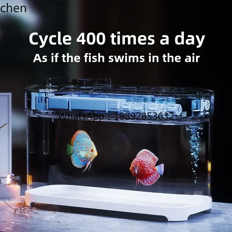YGG  fish tank living room new advanced oxygen filter all-in-one machine small water-free