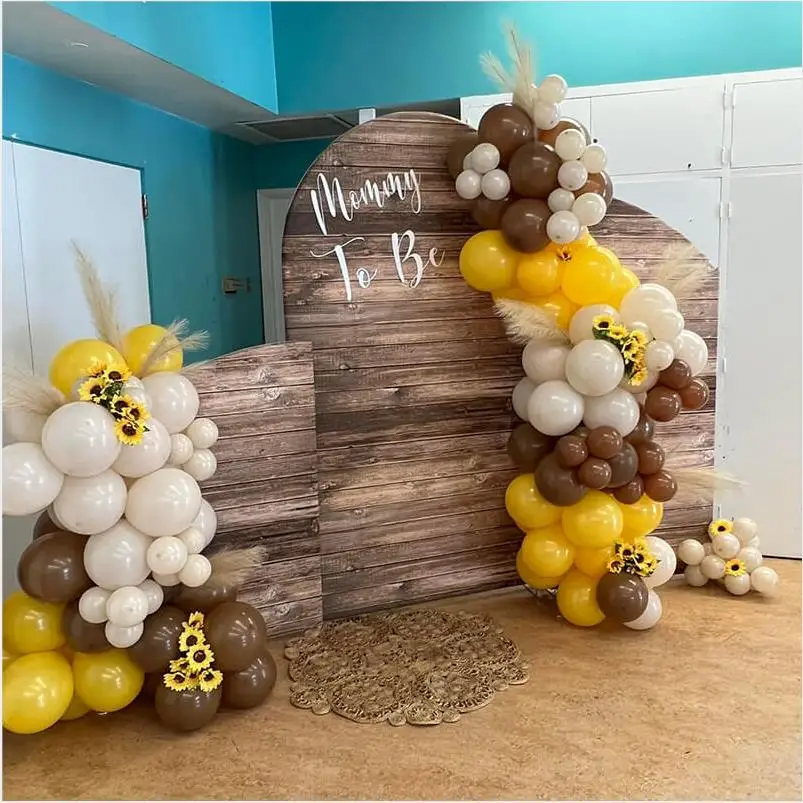 Wood Arch Wall Chiara Backdrops for Kids Newborn Baby Shower Party Decoration Custom Bridal Wedding Party Background