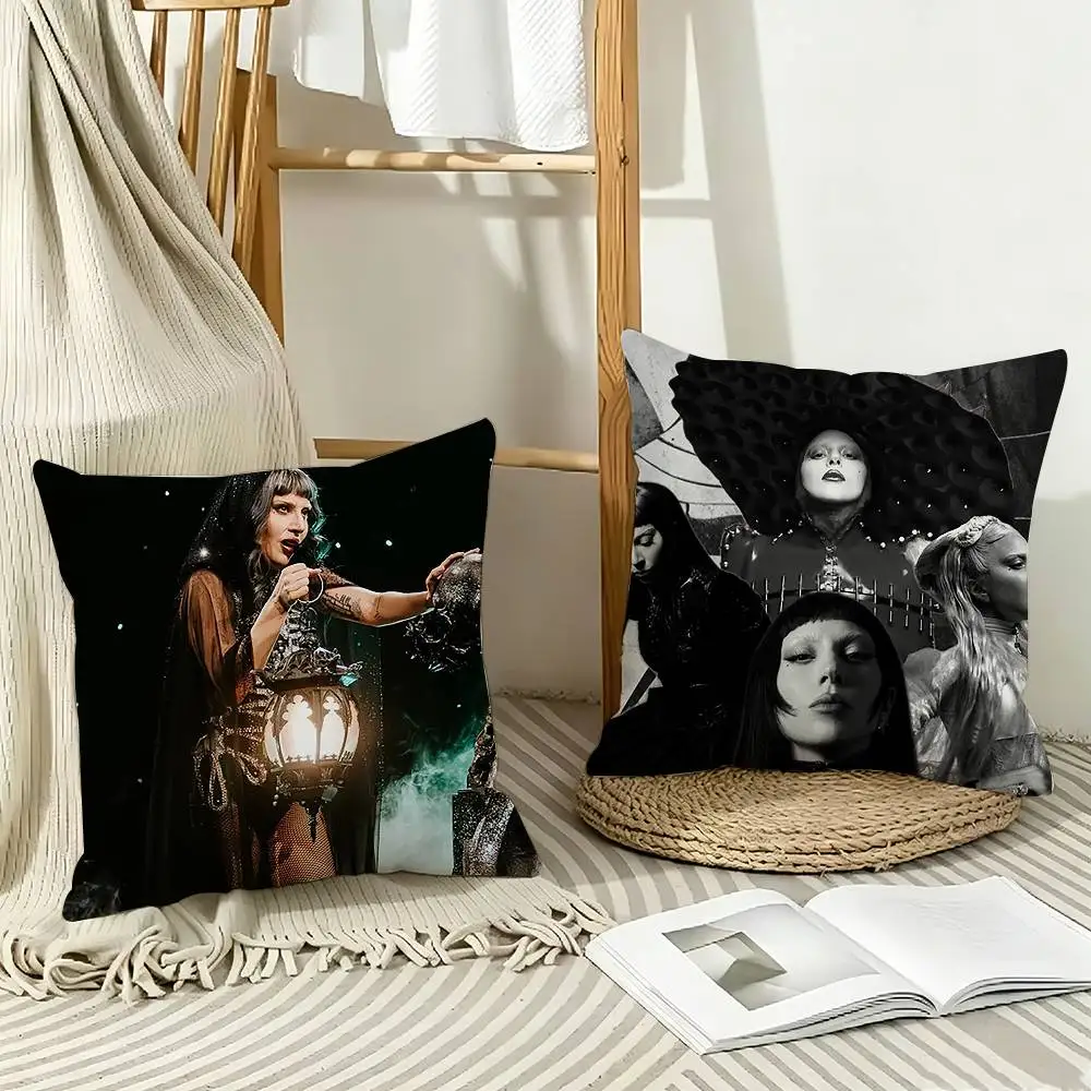 L-Lady GAGA MAYHEM   Pillow Case Pattern Printed Pillowcase For Living Room Sofa Cushion Cover