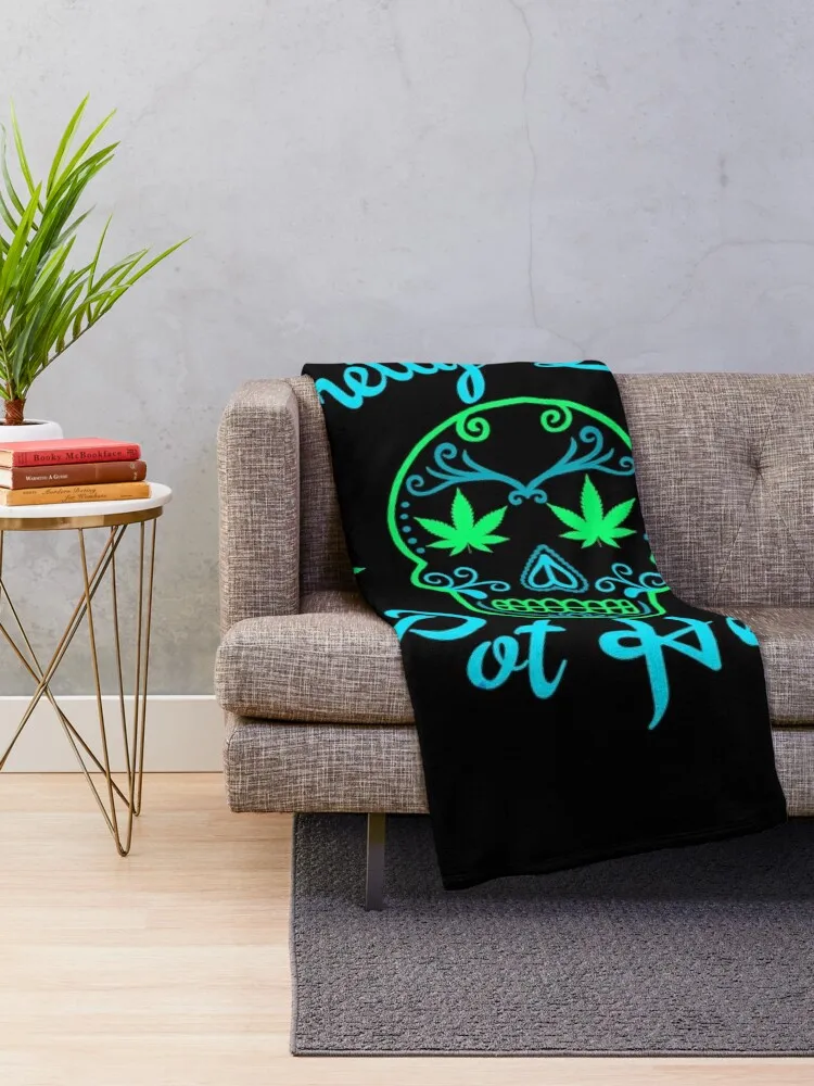 Pretty little pot head Neon Throw Blanket Bed For Sofa Thin Fashion Sofas Weighted Blankets