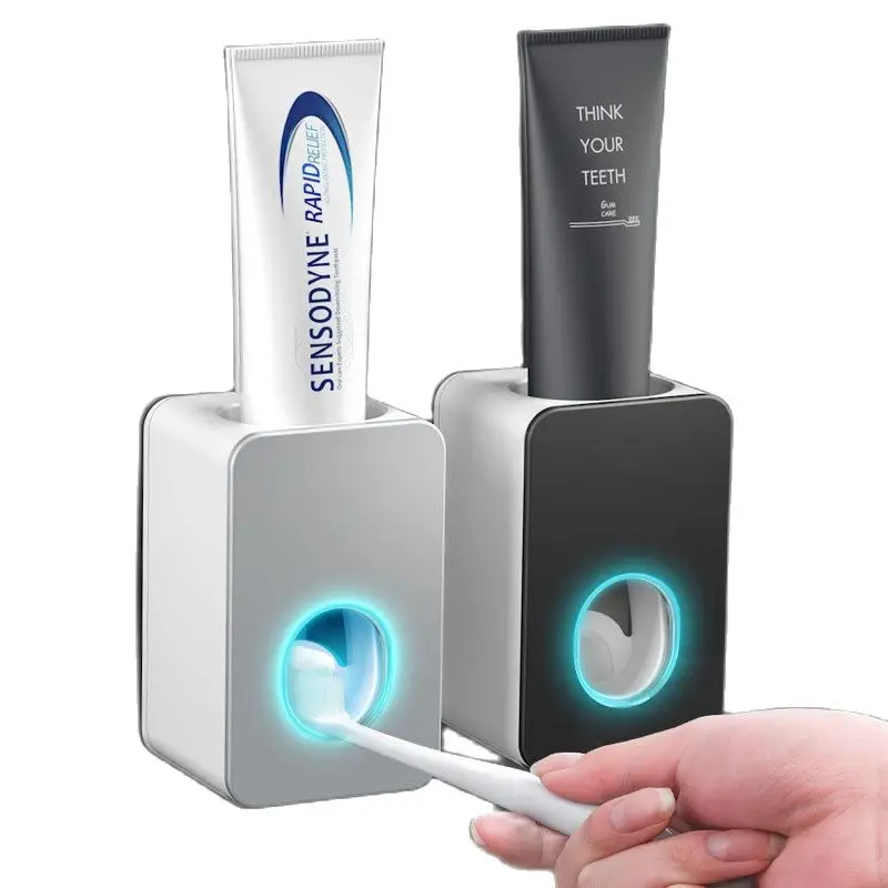 

Newest Automatic Toothpaste Dispenser Toothbrush Holder Wall Mounted Lazy Toothpaste Squeezer Bathroom Accessories Set