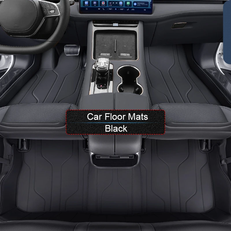 مخصص نابا الجلود المضادة للانزلاق سيارة القدم حماية حصيرة ل SERES AITO M5 2023-الحاضر السيارات الفاخرة مقاوم للماء وسادة أرضية ملحق