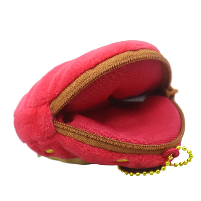 Japanese Style Mofusand Shark Cat Plush Keychain Cartoon Mini Portable Coin Purse Earphones Storage Bag Student Festival Gift view 6