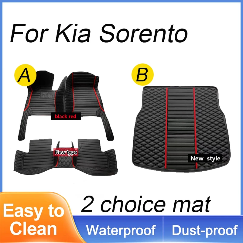 

Car Floor Mats For Kia Sorento（Five Seats）2006 2007 2008 Customauto Foot Pads Automobile Carpet Cover interior accessories