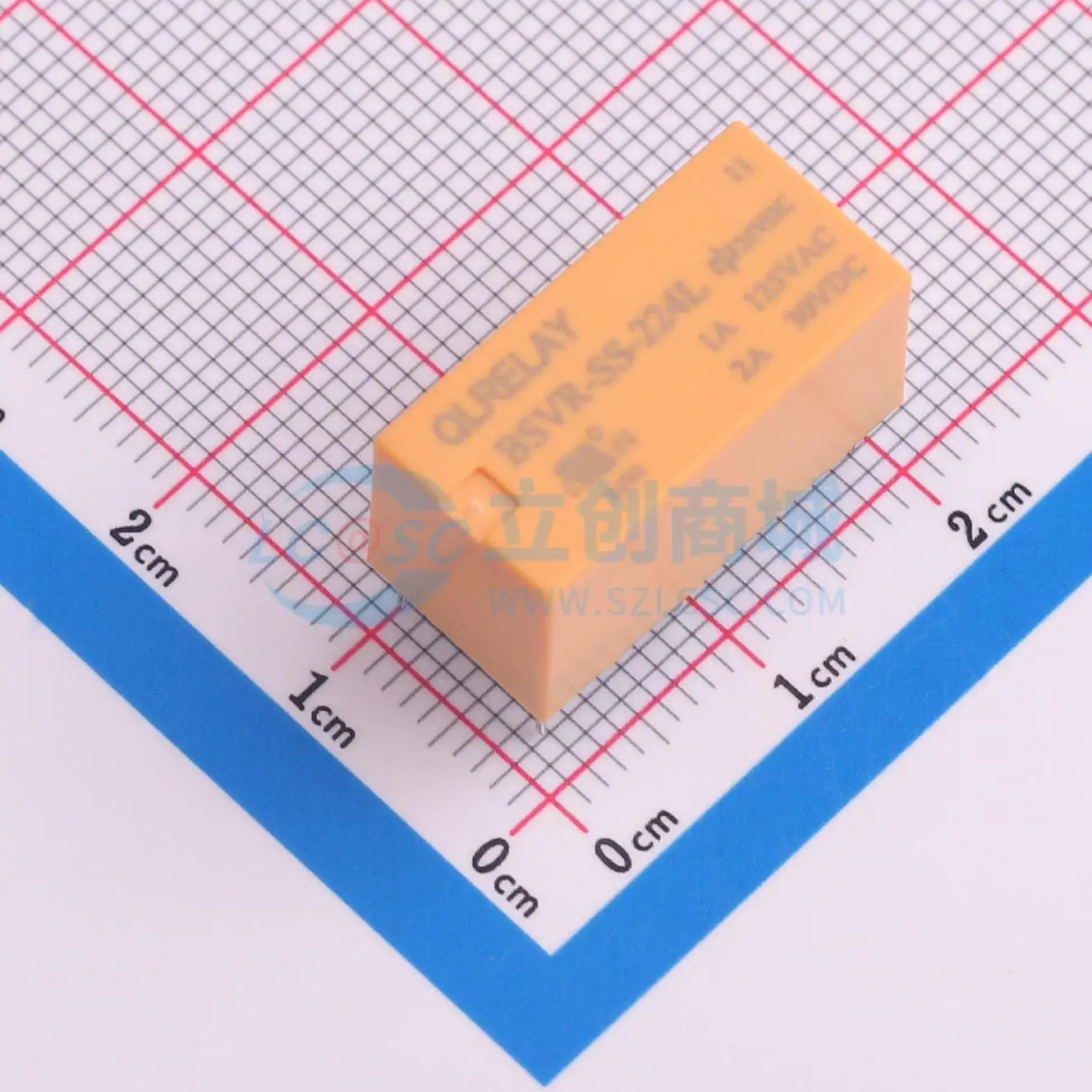 17pcs BSVR-SS-224L 24V 20.2x10mm DPDT Signal Relay PCB Electronic Switch