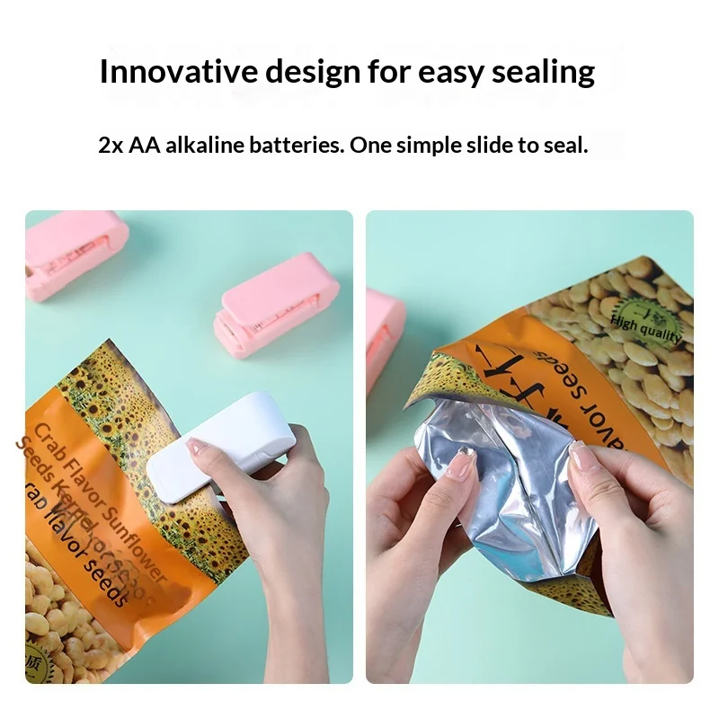Snack Sealing Machine Mini Plastic Sealing Machine Packaging Household Plastic Bags Food Preservation Vacuum Sealing Machine - view 3