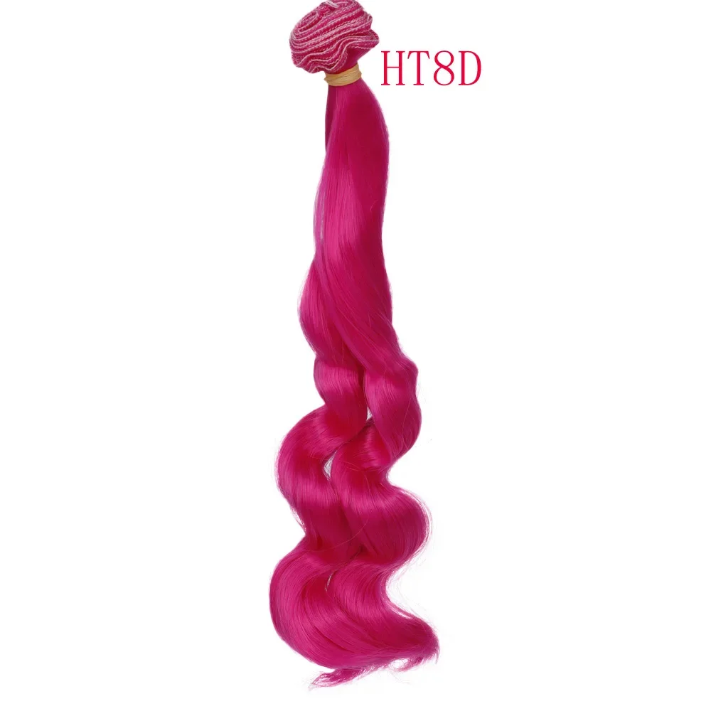 Russian Handmade Doll Hair 25 Cm High Temperature Curly Hair For 1/3 1/4 1/6 BJD Diy Curly Doll Wigs Tree