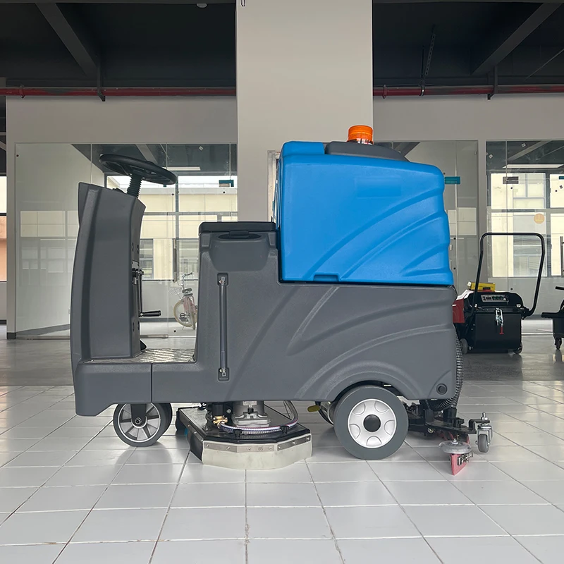 85L Double Brush Ride On Floor Scrubber Silent Floor Washing Machine