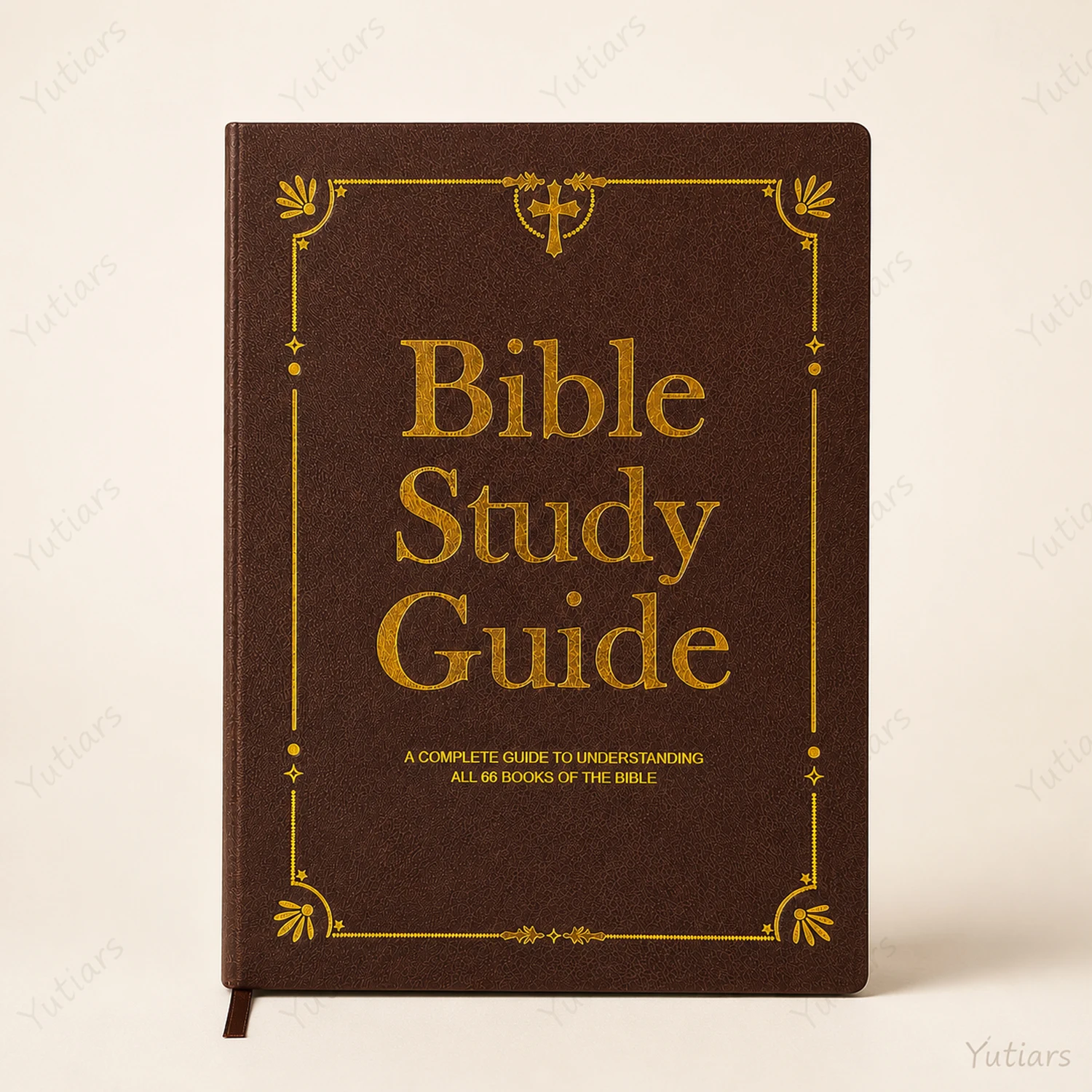 Carnet de notes en cuir PU rétro, avec les 66 livres de la Bible, carnet de méditation structuré pour les cadeaux de fêtes chrétiennes
