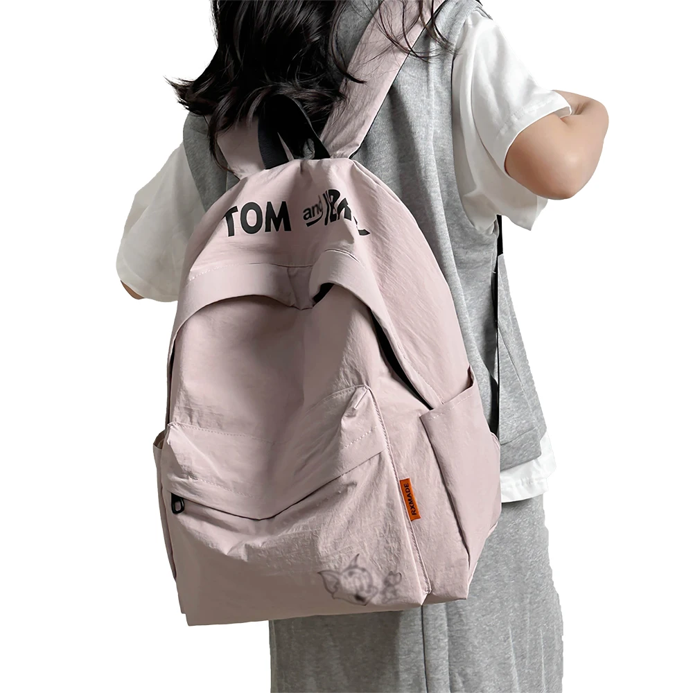 Women's Backpack Fashion Contrast Color Computer Backpack Leisure Commuting School Bag Female College Students