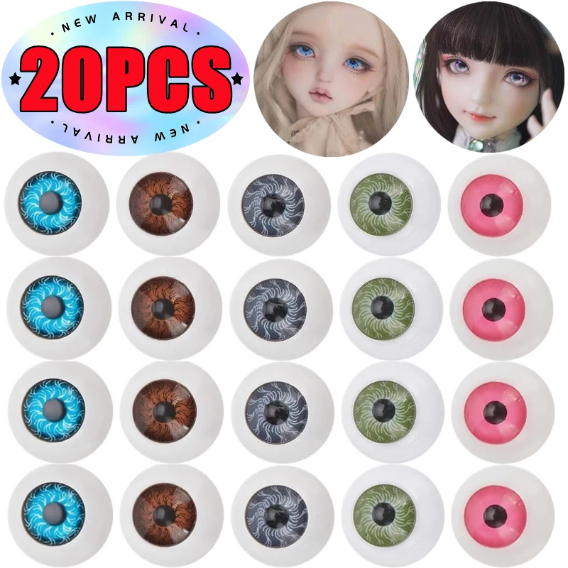 

10/20 шт. акриловые глаза, высокое качество, кукла, глазное яблоко, безопасная игрушка в виде животного, кукла, аксессуары для рукоделия, синий, коричневый, зеленый для куклы BJD