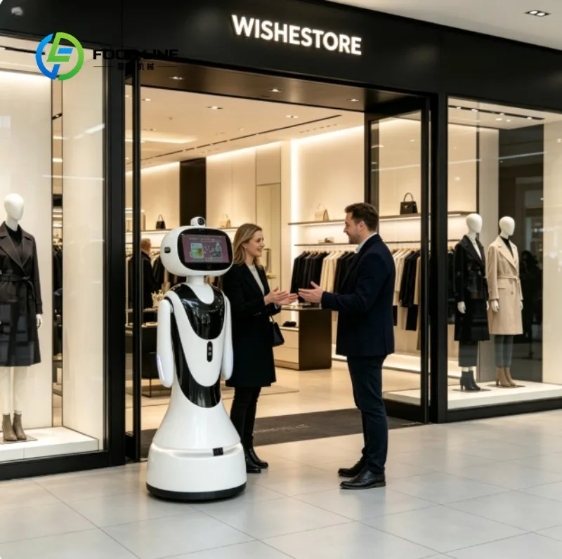 Custom Professional Service Reception Robot, AI Interaction, Smart Welcome Robot for Office, Bank, Airport and Public Space