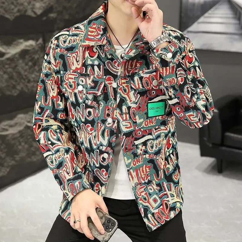 Fashion Brand Polo Collar Jacket Spring and Autumn Handsome Man Fashion Youth Casual Jacket Fall Men's Clothing