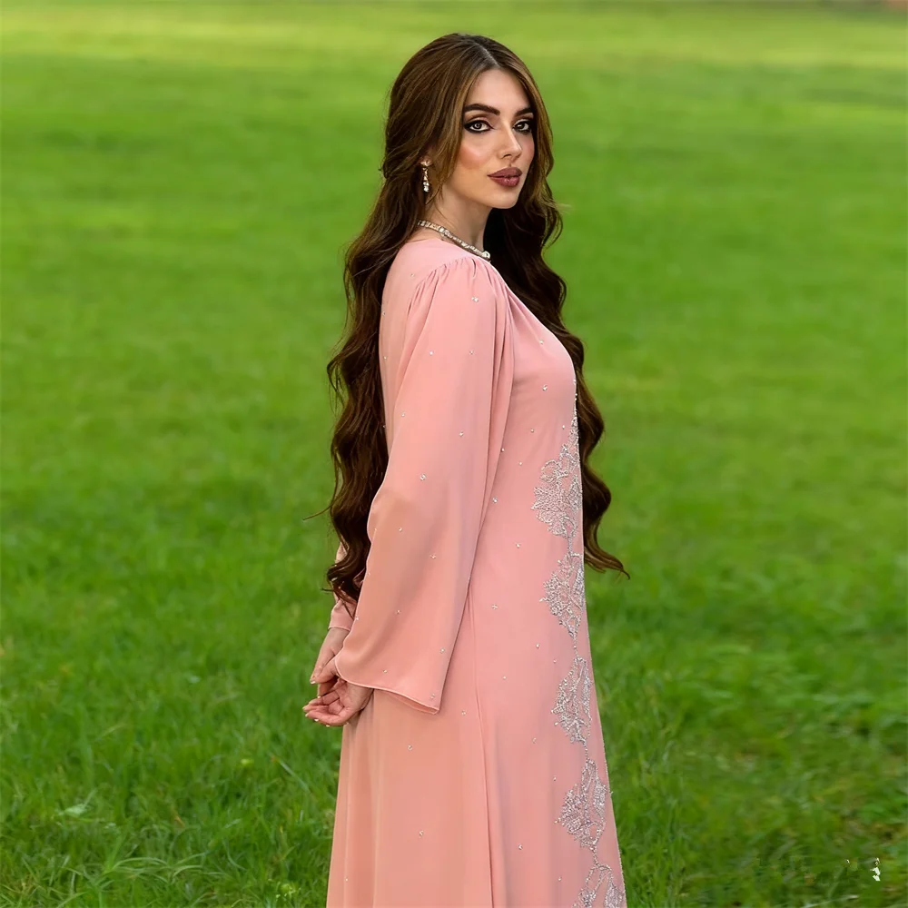 

Ид Марокко Алмазные Абая Женщины Мусульманское Вечернее Платье Дубай Турция Кафтан Рамадан Исламская Одежда Арабский Халат Джалабия