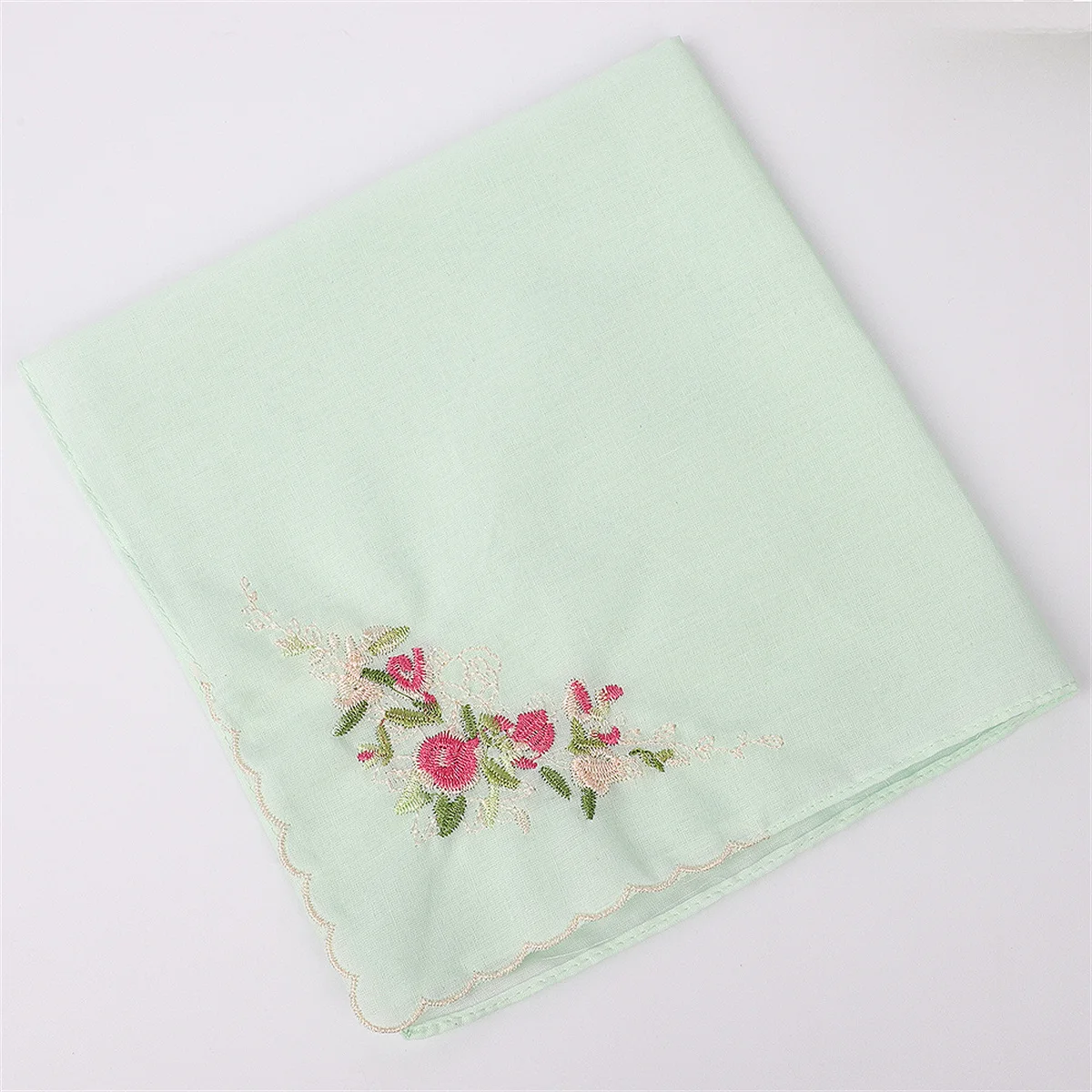 35 سنتيمتر 60 عدد القطن المطرزة منديل عادي اللون السيدات عالية الجودة منديل قطن هدية عيد لوازم الزفاف